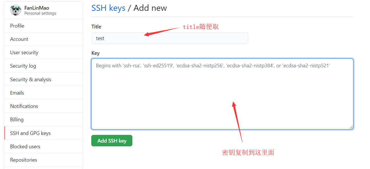 ssh keys